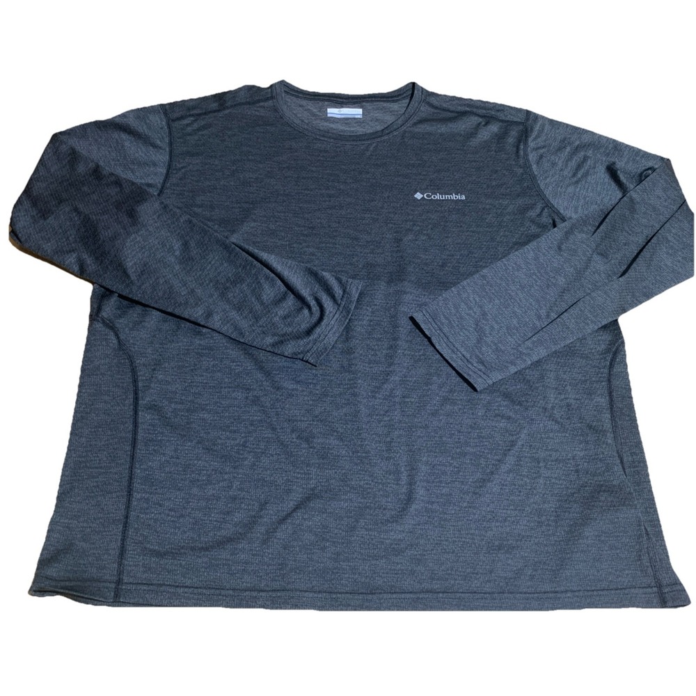 Columbia Mens Long Sleeve Compression T-Shirt Gray Size L‎